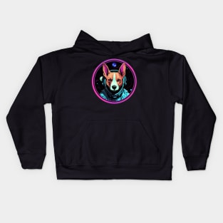 Basenji Cosmic Space Dogs Galaxy Astronaut Kids Hoodie